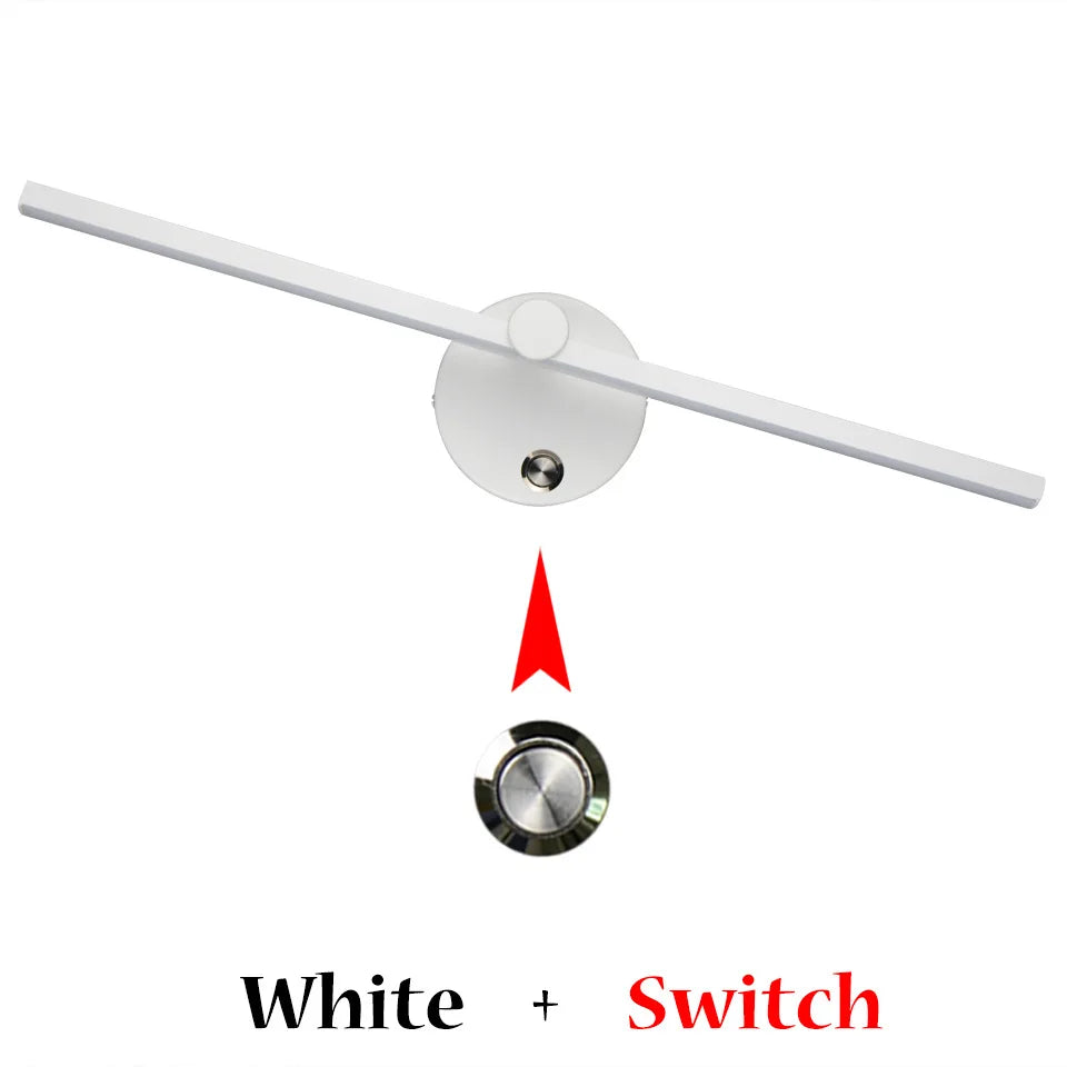 Decorbites™ Lineares LED-Wandleuchte für Waschtisch mit Schalter, 300° Drehung, 41 cm – Nordischer Minimalistischer Stil