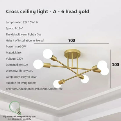 Decorbites™ LED-Deckenleuchter: Moderne Leuchte für Wohnzimmer, Schlafzimmer, Flur – Indoor-Home-Dekoration