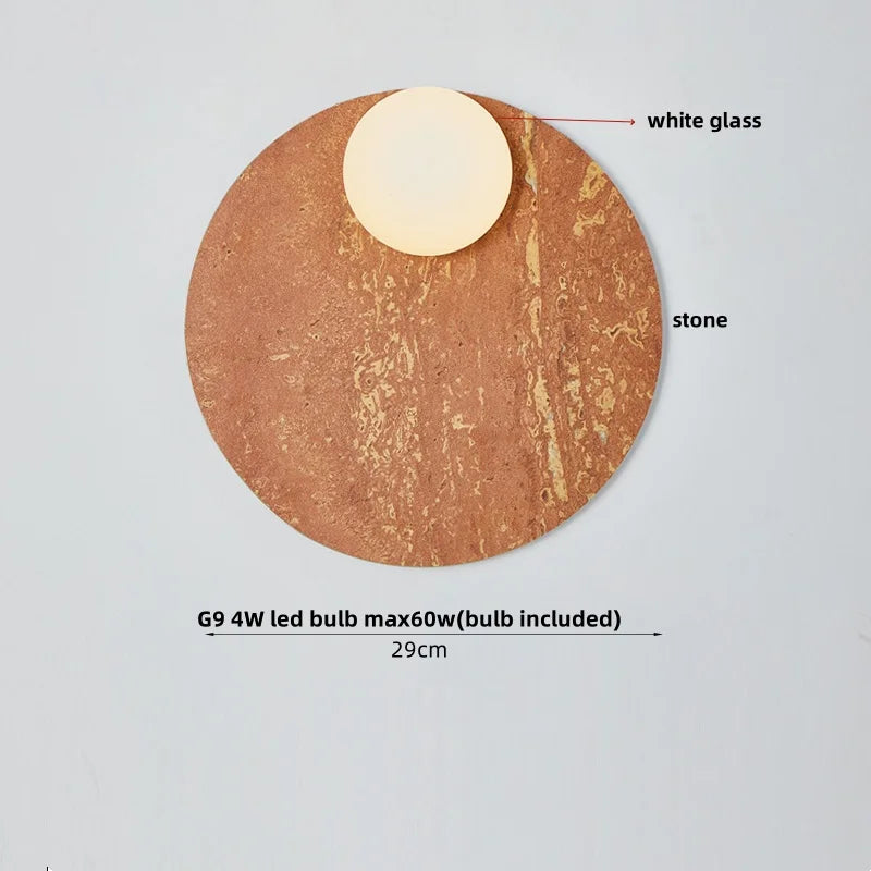 Decorbites™ Glasgloben-LED-Wandleuchte: Moderne nordische Stein-Badspiegelleuchte