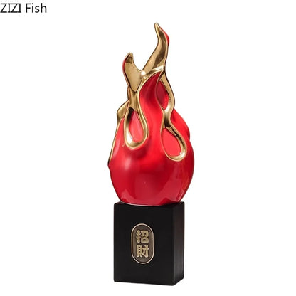 Decorbites™ Vergoldete Drachenfrucht-Katze Keramik Feng-Shui-Ornament Landschaftsdekoration