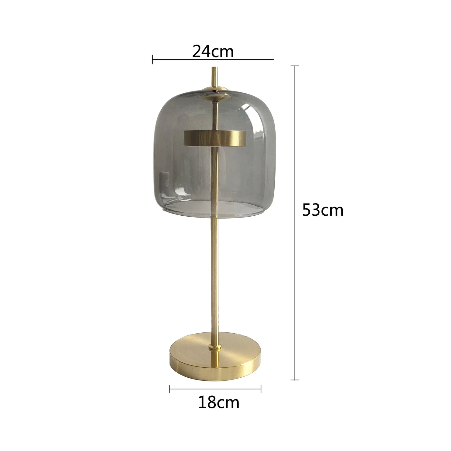Decorbites™ Glas-Tischleuchte: Modernes nordisches Design für Wohnzimmer und Schlafzimmer, goldene Luxus-Dekoration