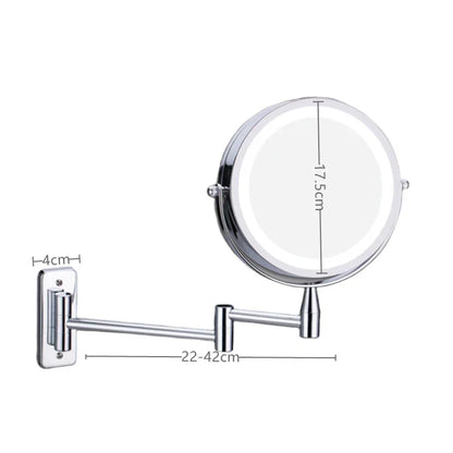 Decorbites™ LED-Licht-Make-up-Spiegel 10-fache Vergrößerung Doppelseitig Touch-Dimming