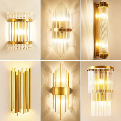Decorbites™ Gold-Kristall-Wandleuchten: Moderne LED-Wandleuchte für Schlafzimmer, Wohnzimmer und Badezimmer