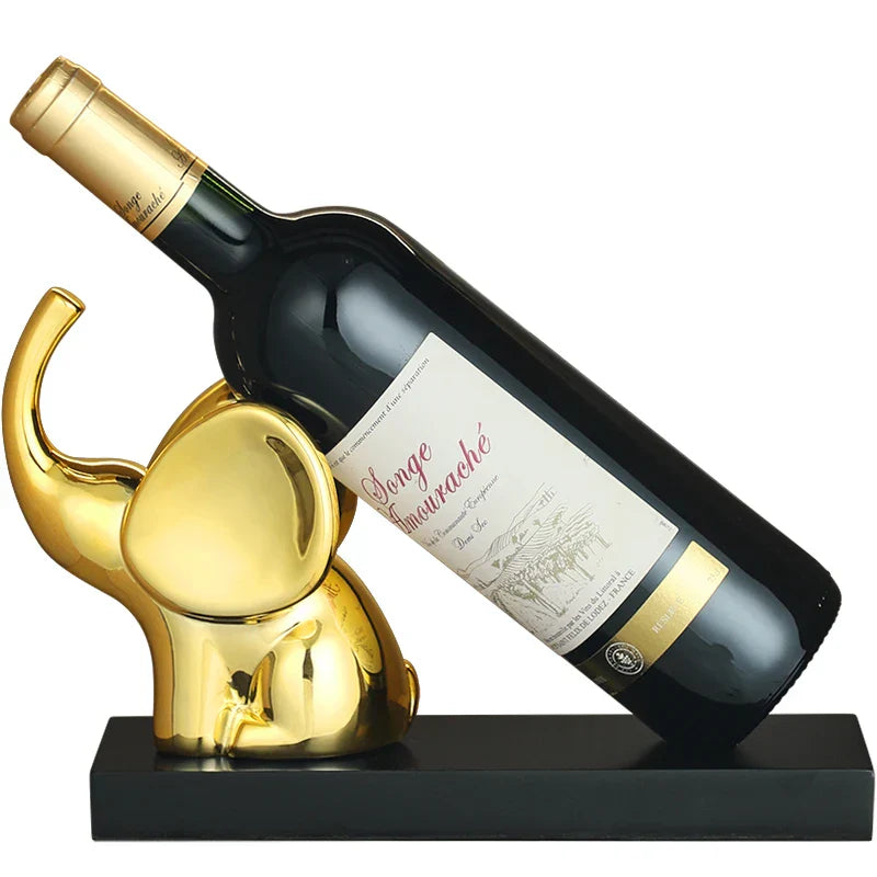 Decorbites™ Elefanten-Weinregal-Tischdekoration Heimdekoration Skulptur Handwerks-Kunst