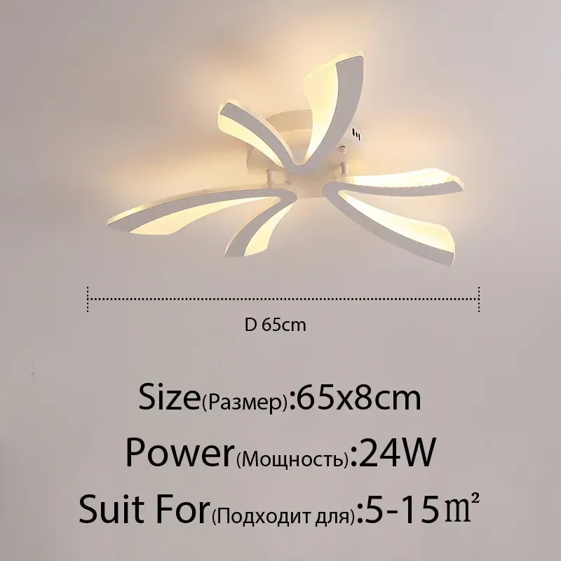 DecorBites™ LED Ceiling Chandelier with Remote Control for Home Décor