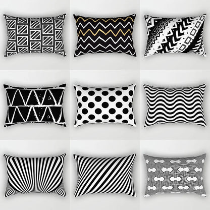 Decorbites™ Geometrisches Wellenlinien-Taljen-Kissenbezug-Set