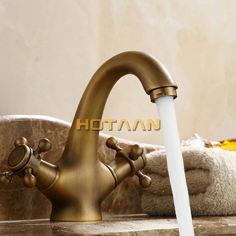 Antique Brass Bathroom Faucet
