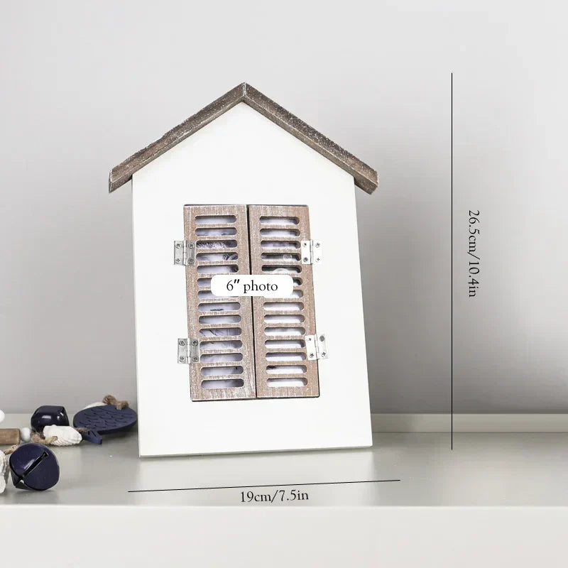 Decorbites™ Küstenholz-Leuchtturm- und Schiffsmodell für mediterrane Heimdekoration
