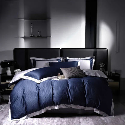 Decorbites™ Ägyptische Baumwolle Luxus-Bettwäsche-Set, 1000TC, Bettbezug für Queen- oder King-Größe, weiche seidenartige Laken