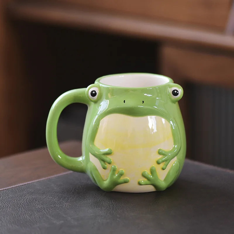 Decorbites™ Süße Cartoon-Tier-Keramiktasse Kinder-Frühstücksbecher Weihnachtsgeschenk