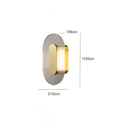 Decorbites™ Elegante Glas-Wandleuchte für Schlafzimmer, Wohnzimmer – Retro Designer Luxusbeleuchtung
