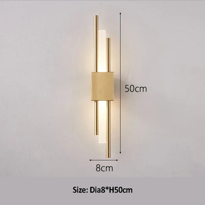DecorBites™ Golden LED Wall Lamp for Elegant Home and Hotel Lighting