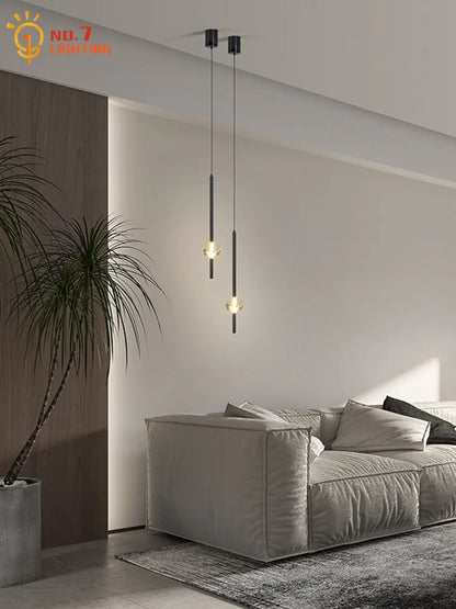 DecorBites™ Crystal Bedroom Pendant Lights LED Modern Minimalist Indoor Lighting