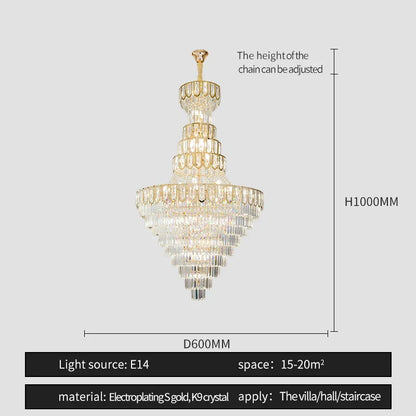 Decorbites™ Elegante Kristall-Lüster für luxuriöse Wohnzimmer-Dekoration