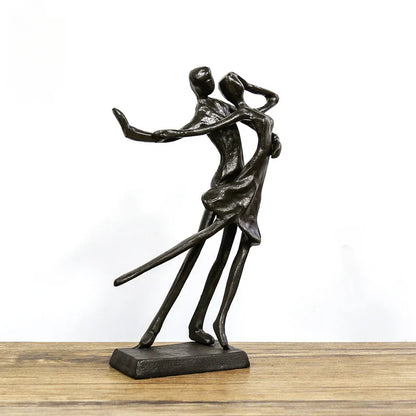 Decorbites™ Paar-Tänzer Porträt-Skulptur - Pas de Deux Wohnraum-Dekoration & Jahrestagsgeschenk