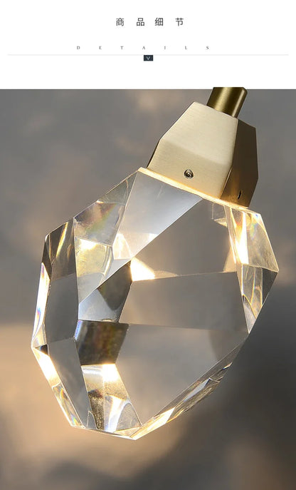 Decorbites™ Kristall-Wandleuchte - Moderne goldene nordische LED-Leuchte für das Wohnzimmer