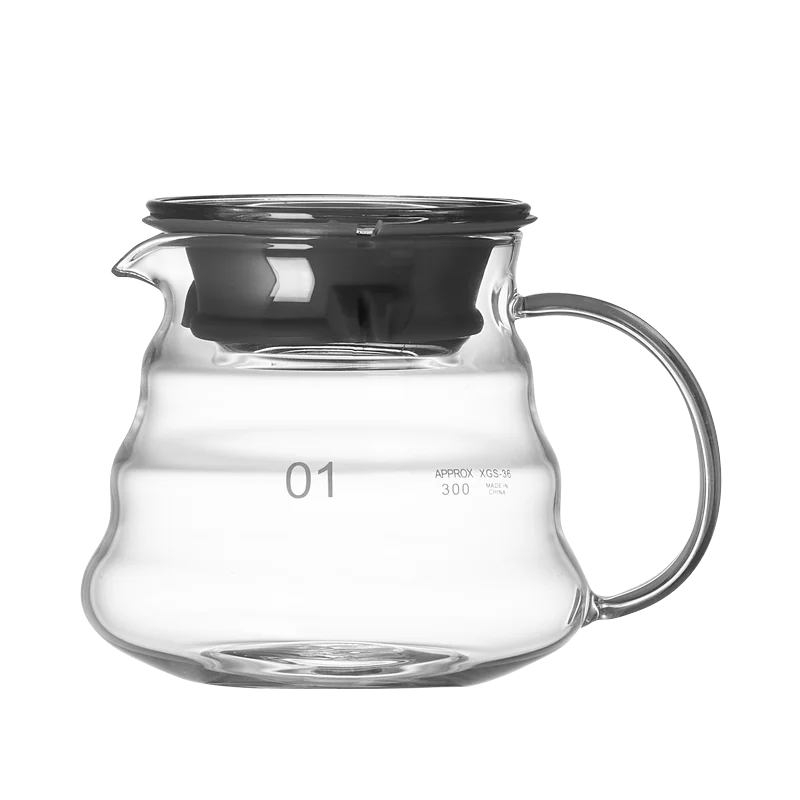 Decorbites™ Glas-Kaffeekocher: Handgefertigter Topf zum Teilen, Filterbecher und Teekanne