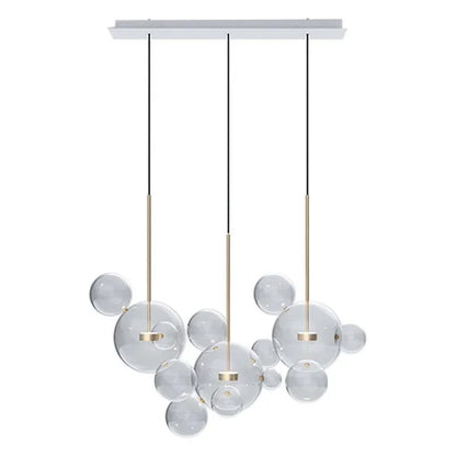 Decorbites™ Glas-Blase-LED-Kronleuchter: Stilvolle Deckenbeleuchtung für Ess- und Wohnzimmer