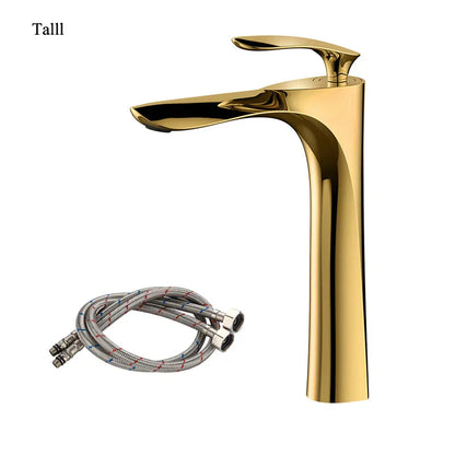 Decorbites™ Golden Badezimmerarmatur Einhebel-Waschbeckenmischer Armatur Deckenmontiert Beckenarmatur