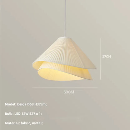 Decorbites™ E27 Stoff-Leuchter Moderne Schlafzimmer-LED-Pendantleuchten Nordische Dekor-Hängeleuchte