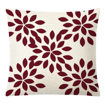 DecorBites™ Geometric Yellow Linen Pillow Cover for Modern Décor 45x45cm
