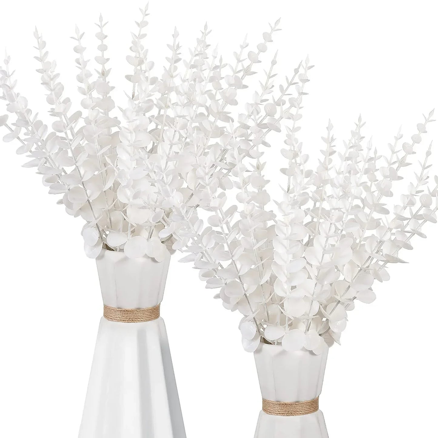 Decorbites™ Goldene Eukalyptusblätterstiele x10 – Künstliche Herbst-Hochzeits-DIY-Dekoration