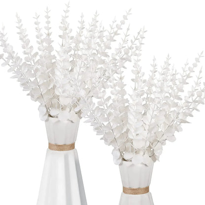 Decorbites™ Goldene Eukalyptusblätterstiele x10 – Künstliche Herbst-Hochzeits-DIY-Dekoration