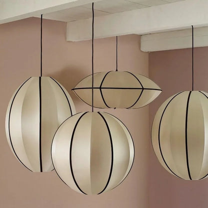 Decorbites™ Dänische Pendelleuchte Minimalistische Laterne UFO-Lampenschirm Rustikaler Stofflampenschirm