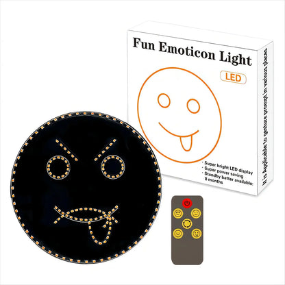Decorbites™ Lustiges Emoticon-LED-Schild mit Fernbedienung für die Rückscheibe des Autos