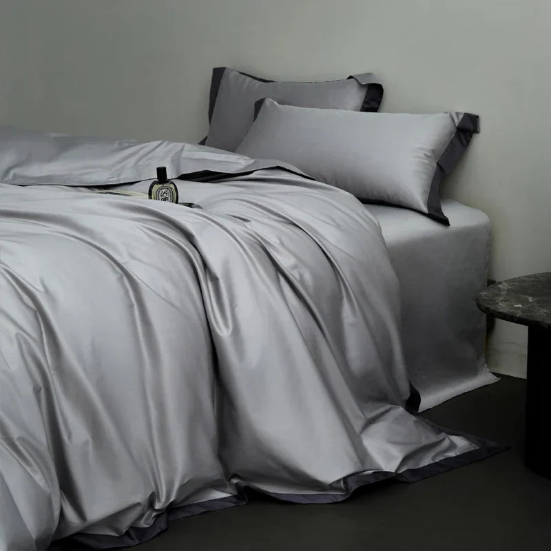 Decorbites™-Ägyptische Baumwolle Hotel-Stil Bettwäsche-Set 1000TC Queen King Daunenbettdecke Bezug Laken Kissenbezüge