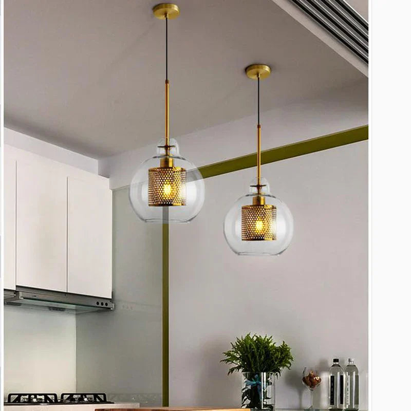 Decorbites™ Glas-Kugelleuchte: Moderne Hängelampe für Küche, Esszimmer, Wohnzimmer