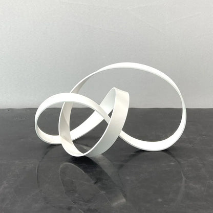 DecorBites™ Abstract Knot Golden Tape Metal Sculpture Figurine for Room Decoration