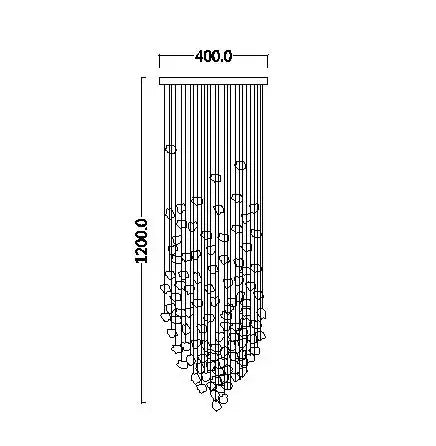 Modern Crystal Staircase Chandelier