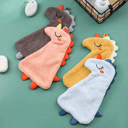 DecorBites™ Double-layer Coral Velvet Hand Towel: Absorbent, Quick Dry, Skin-friendly Kitchen Bathroom Towels