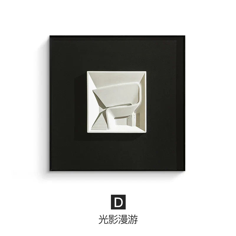 Decorbites™ Abstrakte Geometrische Wanddekoration Quadratisches Wandbild Raumaccessoires