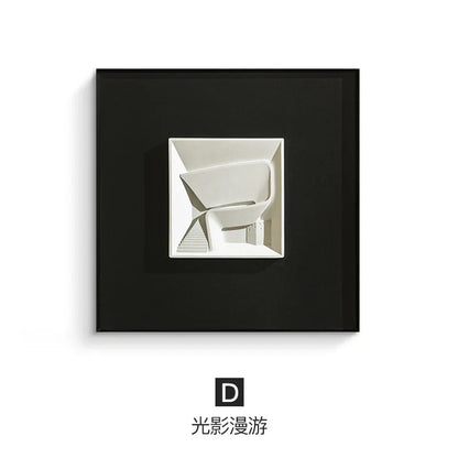 Decorbites™ Abstrakte Geometrische Wanddekoration Quadratisches Wandbild Raumaccessoires
