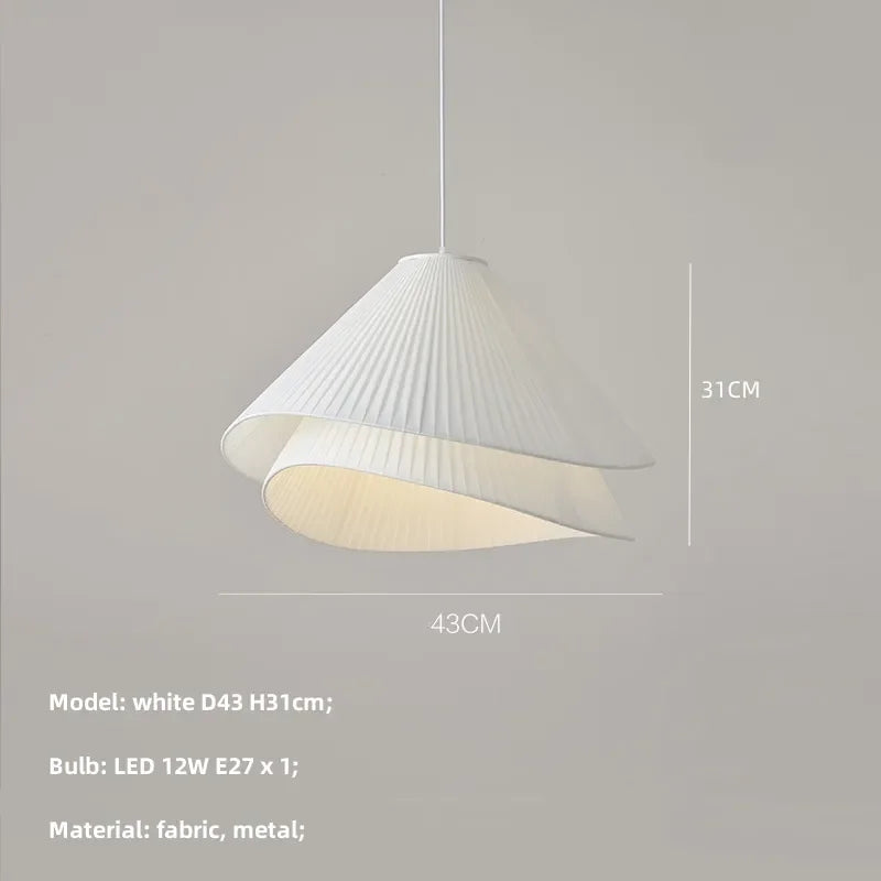 Decorbites™ E27 Stoff-Leuchter Moderne Schlafzimmer-LED-Pendantleuchten Nordische Dekor-Hängeleuchte