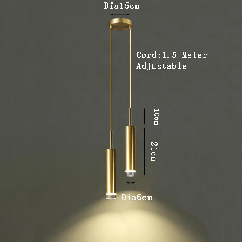 Decorbites™ Gold Moderne LED-Schlafzimmer-Spot-Leuchter