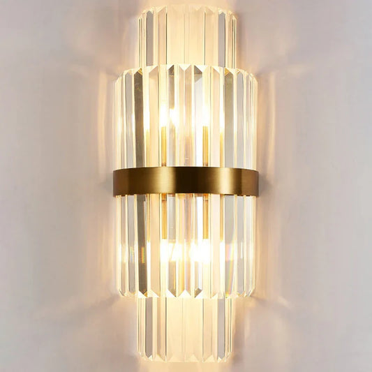 DecorBites™ Crystal LED Wall Lamp Modern Luxury Light Gold Sconces for Living Room Bedroom