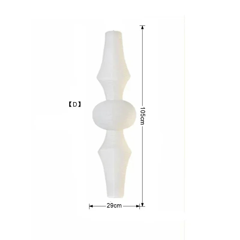 Decorbites™ Japanisches Wabi-Sabi-Pendant-Licht LED E27 Noguchi Akari Reispapier Deckenaufhänger