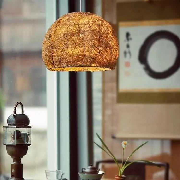 Decorbites™ Handgefertigte Rattan-Bambus-Hängeleuchte für kreative Wohnzimmerbeleuchtung