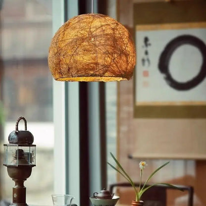 Decorbites™ Handgefertigte Rattan-Bambus-Hängeleuchte für kreative Wohnzimmerbeleuchtung