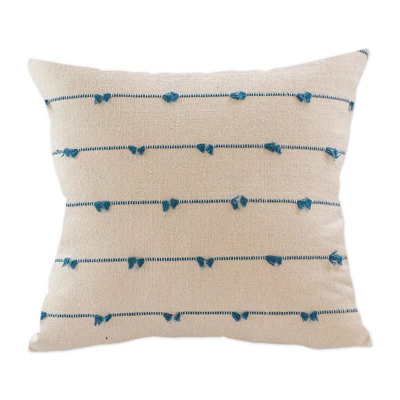 Decorbites™ Baumwoll-Streifen-Jacquard-Kissenbezug-Set: Blau Gelb Grau Pink Beige Schwarz