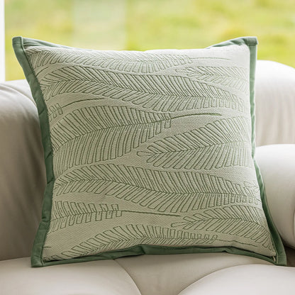 Decorbites™ Grüne Pflanzen-Jacquard-Kissenbezüge für leichten Luxus im Wohnzimmer-Dekor
