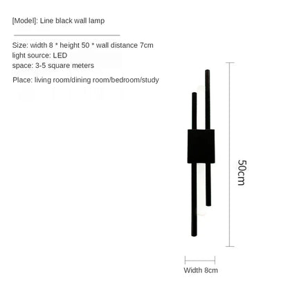 Decorbites™ Gold LED Wandlampe | Moderne nordische Schlafzimmer Wohnzimmer Innenbeleuchtung