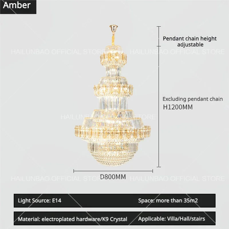 Decorbites™ Kristall-Leuchter: Villa High Wohnzimmer Luxusbeleuchtung
