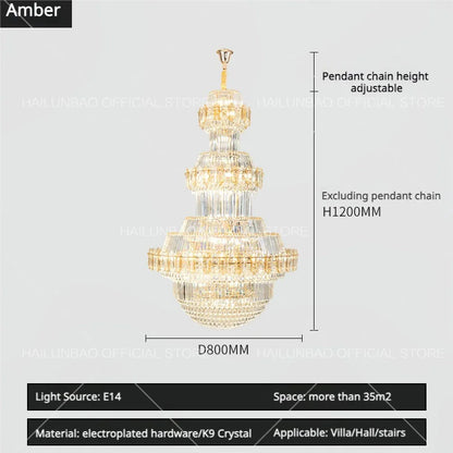 Decorbites™ Kristall-Leuchter: Villa High Wohnzimmer Luxusbeleuchtung