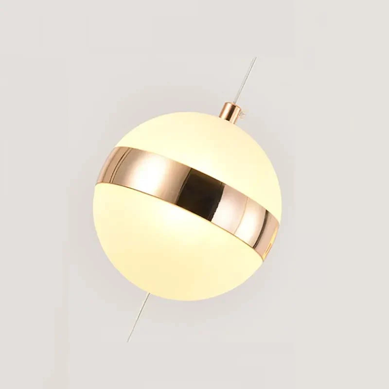 Gold Acrylic Staircase Chandelier