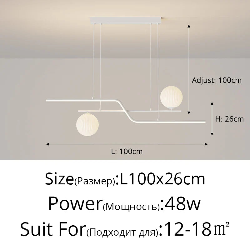 LED Modern Staircase Chandelier
