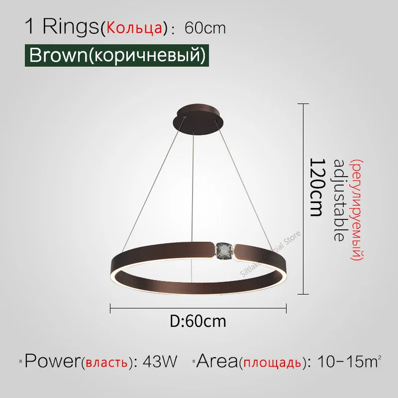 Decorbites™ Diamantring-Lüster | Nordischer Kristall-Schlaf- und Wohnzimmer-Luxusleuchte